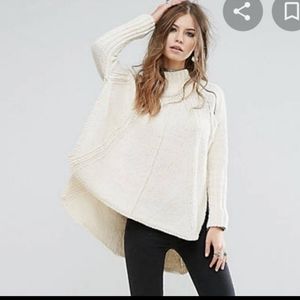 Free People Cream Spin Around Knit Jumper